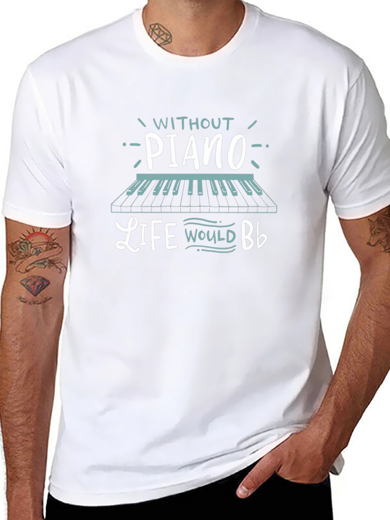 Piano Lovers T-Shirt - Music is Life!