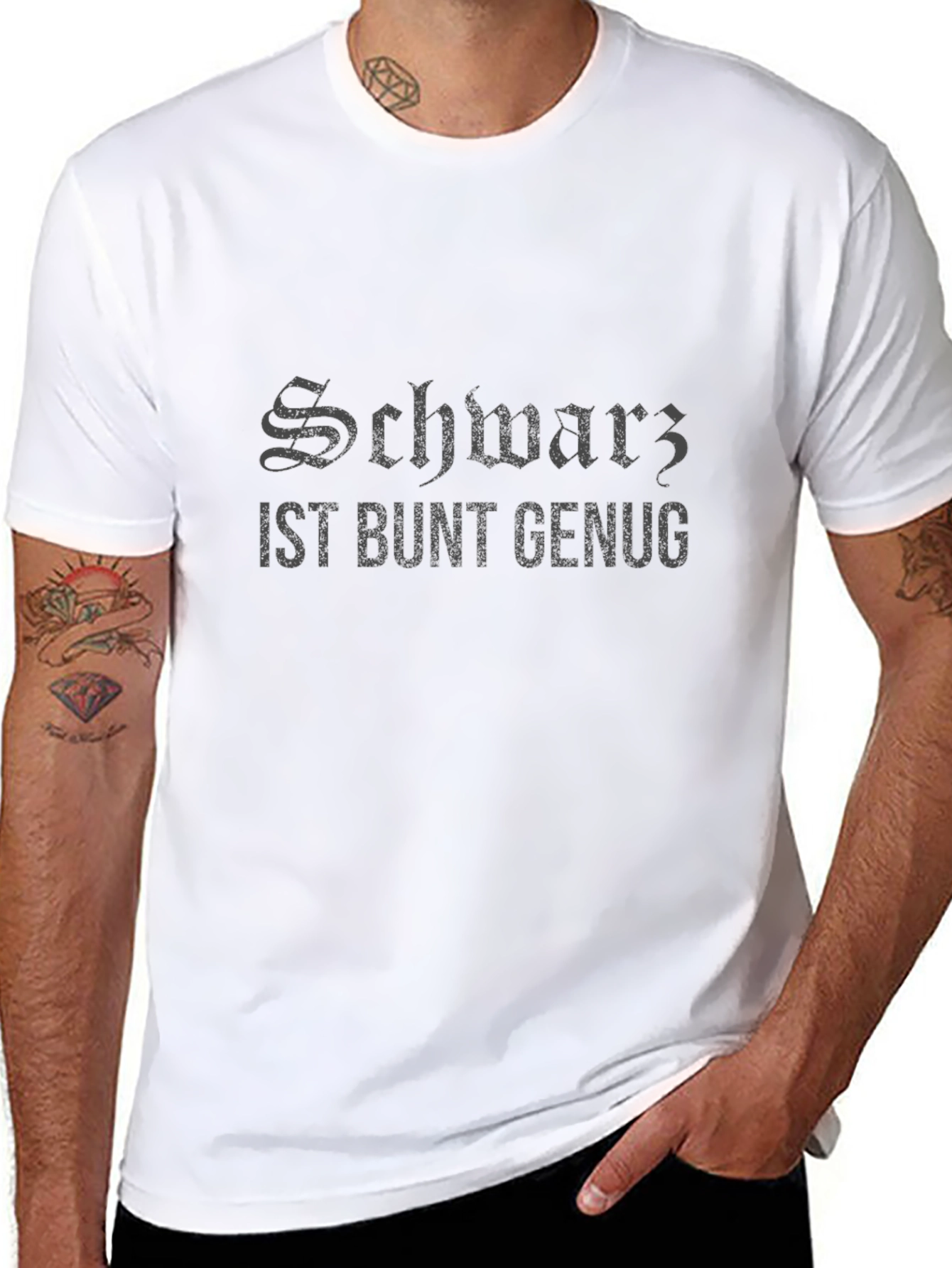 Schwarz Ist Bunt Genug Graphic T-Shirt