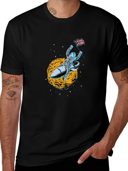 Astronaut Rocket Union Jack T-Shirt