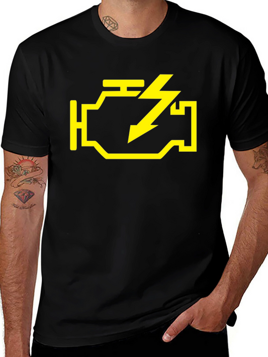 Check Engine Light T-Shirt - Mechanic Humor Tee