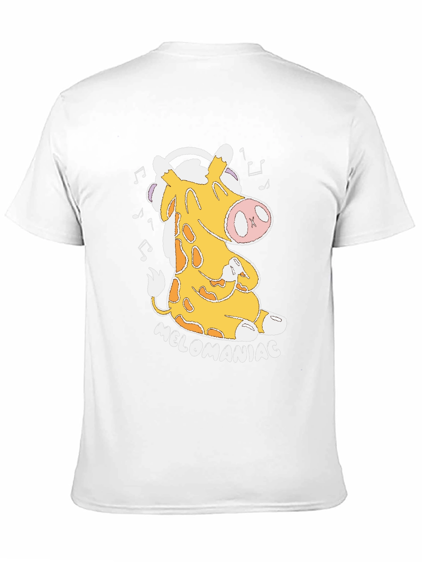 Melomaniac Giraffe Black T-Shirt