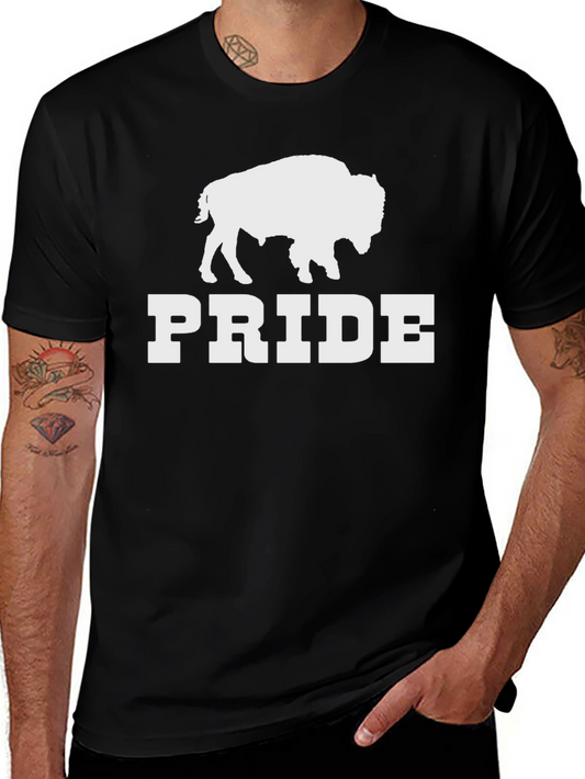 Buffalo Pride T-Shirt - Black Crew Neck Tee