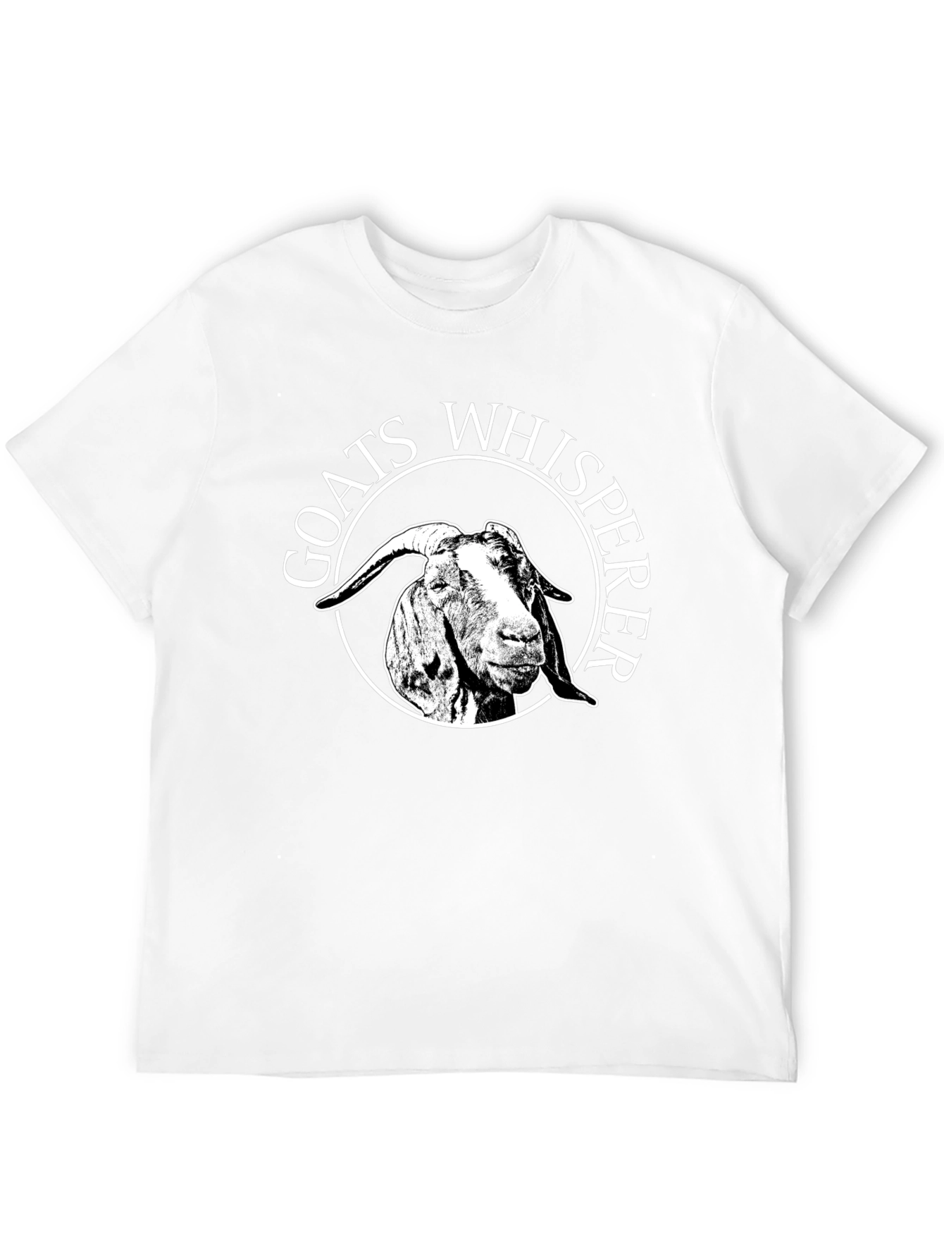 Goats Whisperer Graphic Tee - Black Cotton Casual T-Shirt