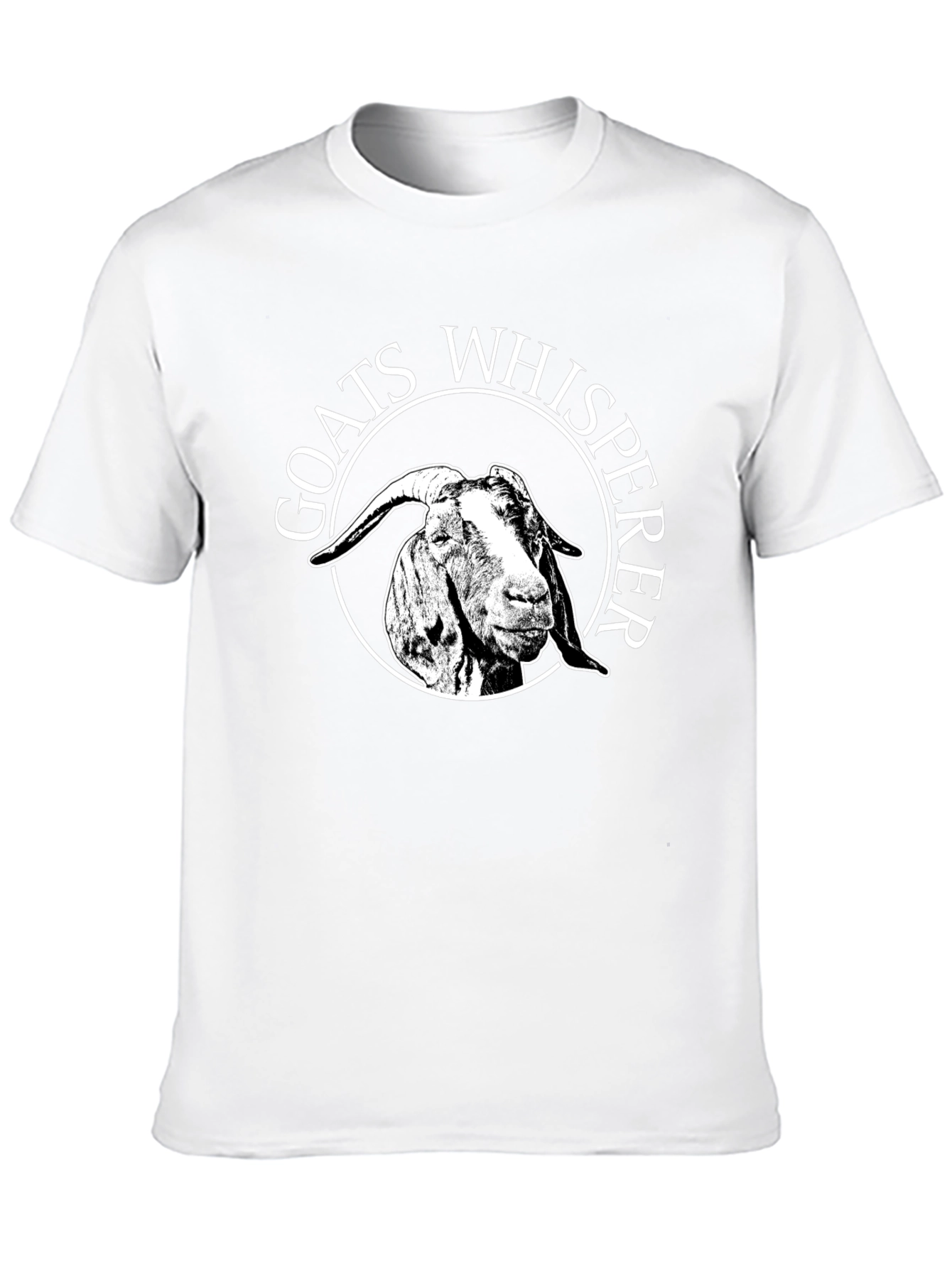 Goats Whisperer Graphic Tee - Black Cotton Casual T-Shirt