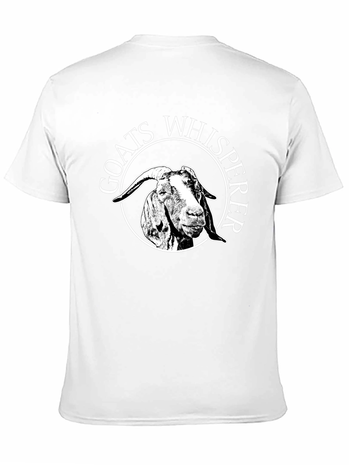 Goats Whisperer Graphic Tee - Black Cotton Casual T-Shirt