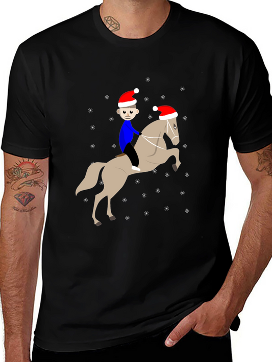 Festive Horse Rider T-Shirt