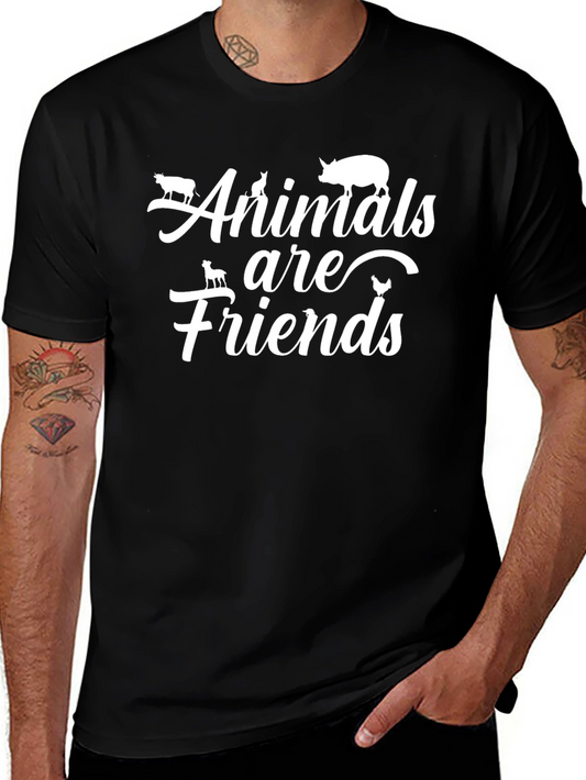 Animals are Friends T-Shirt - Vegan Love