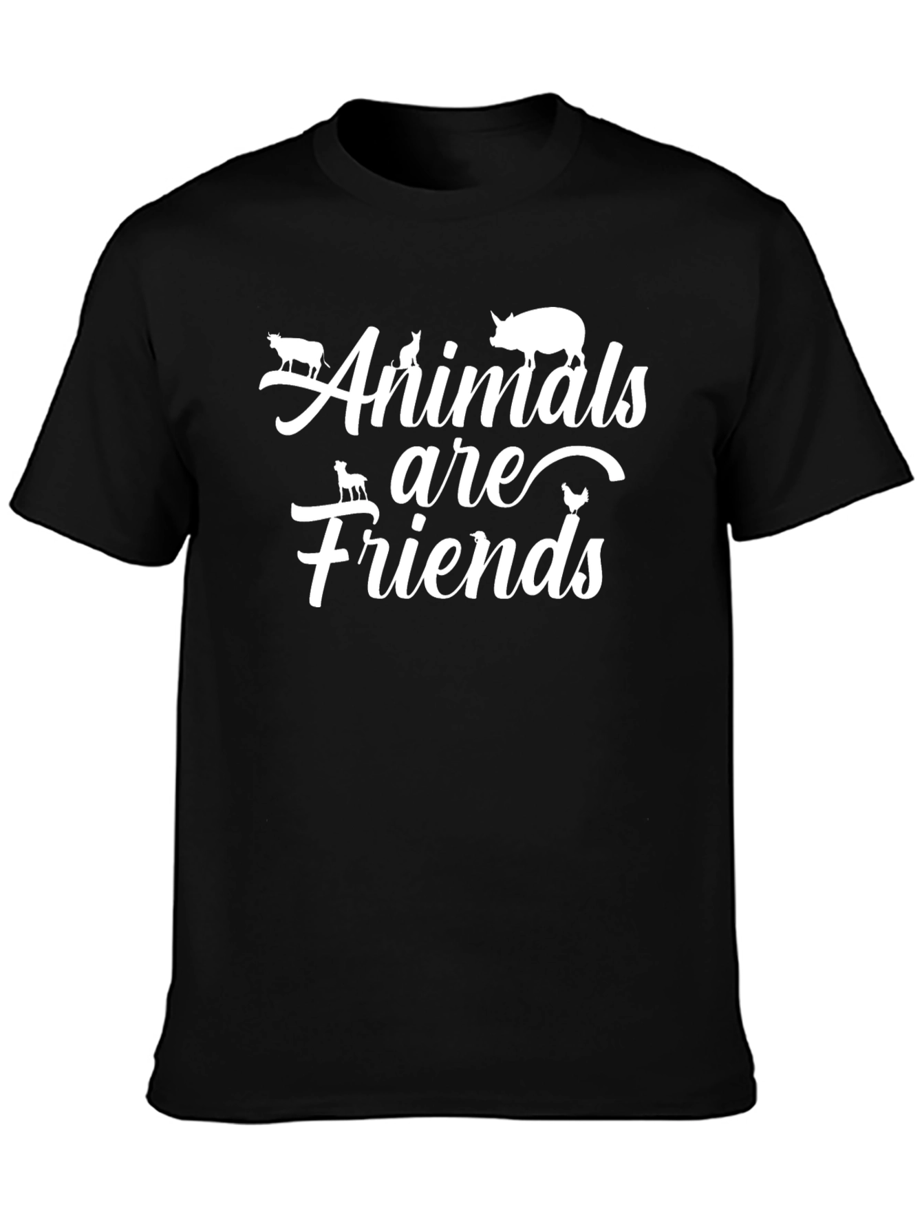 Animals are Friends T-Shirt - Vegan Love