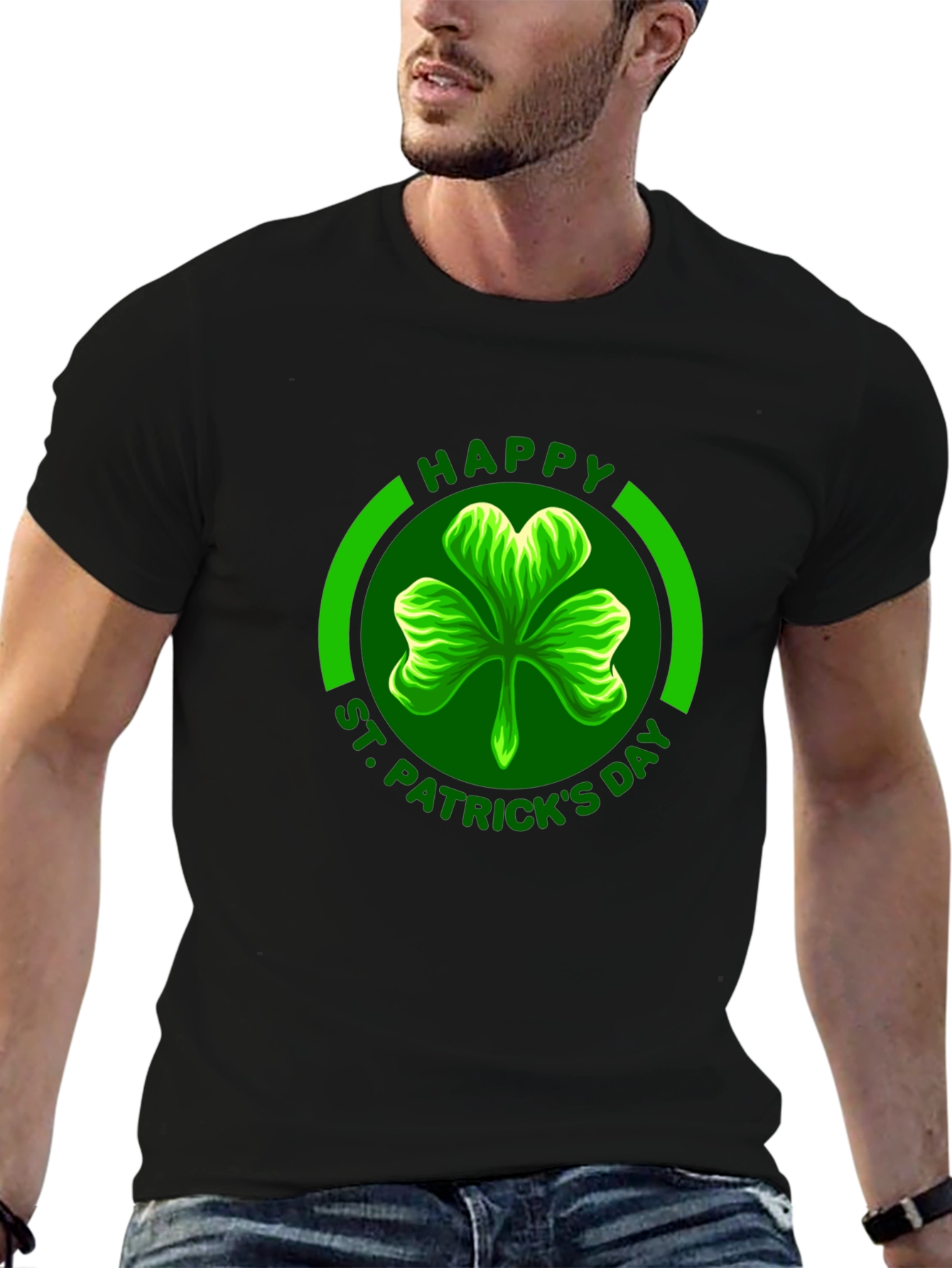St. Patricks Day Clover Graphic Tee