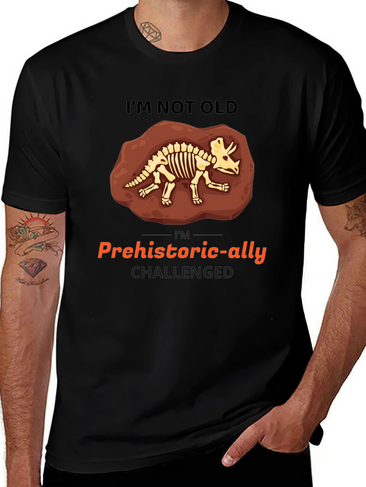 Prehistoric-ally Challenged Triceratops Skeleton T-Shirt