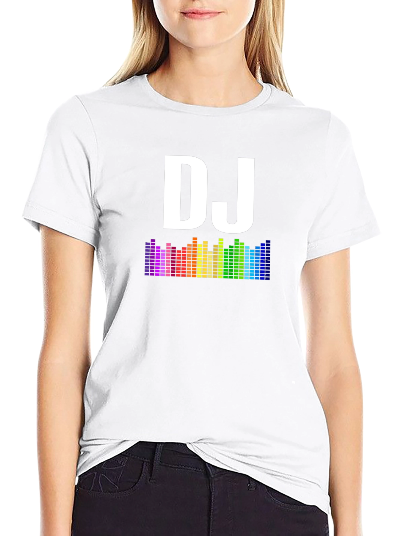 DJ Rainbow Equalizer Graphic T-Shirt