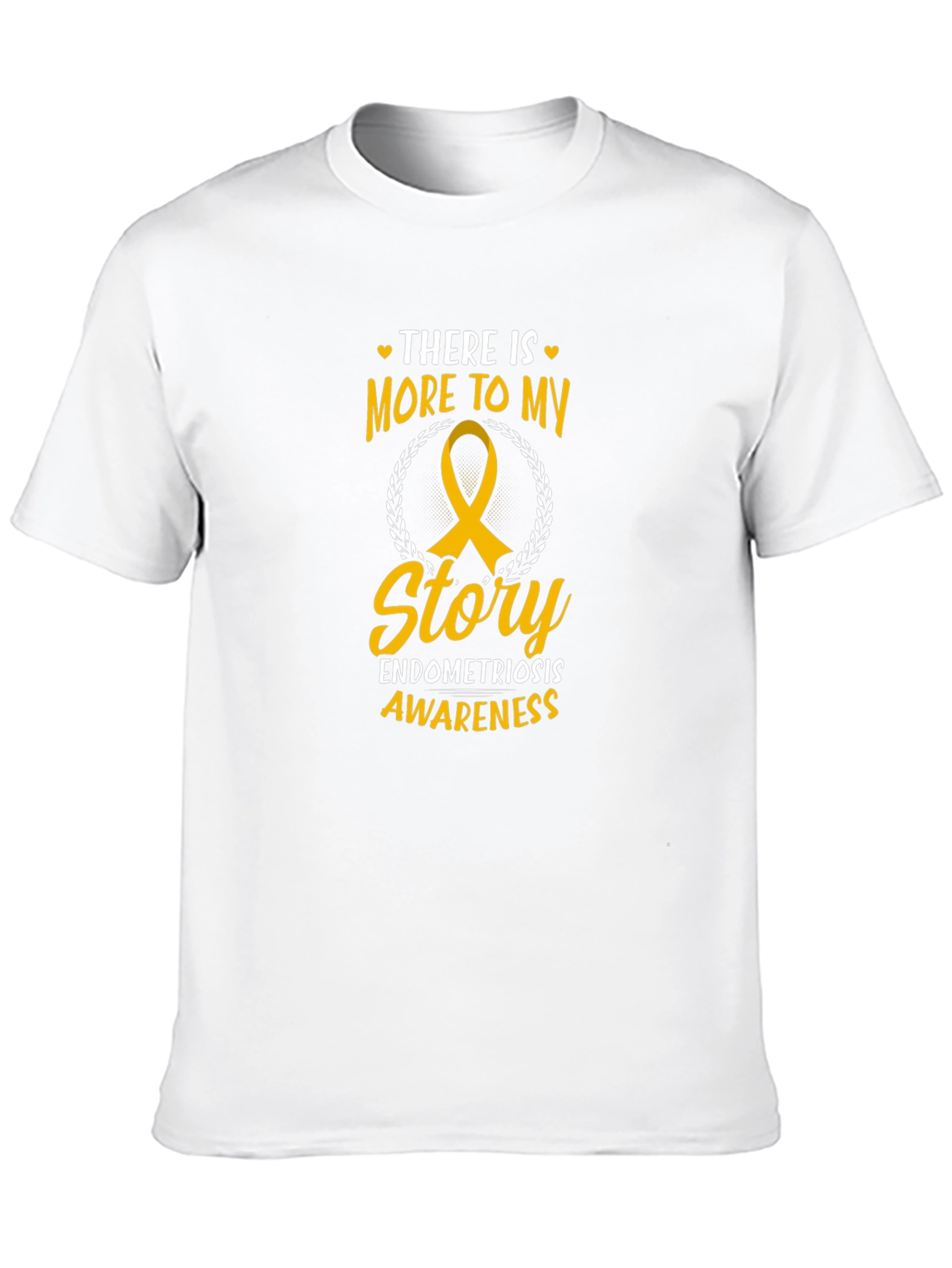 Endometriosis Awareness T-Shirt Ribbon Black