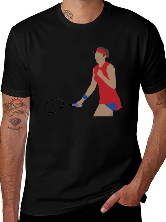 Tennis Player Graphic T-Shirt