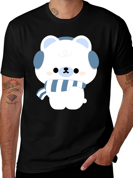 Cute Winter Bear Graphic Tee - Stylish & Cozy
