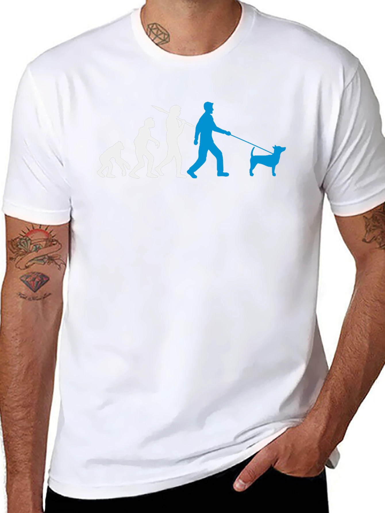 Evolution of Dog Walker T-Shirt