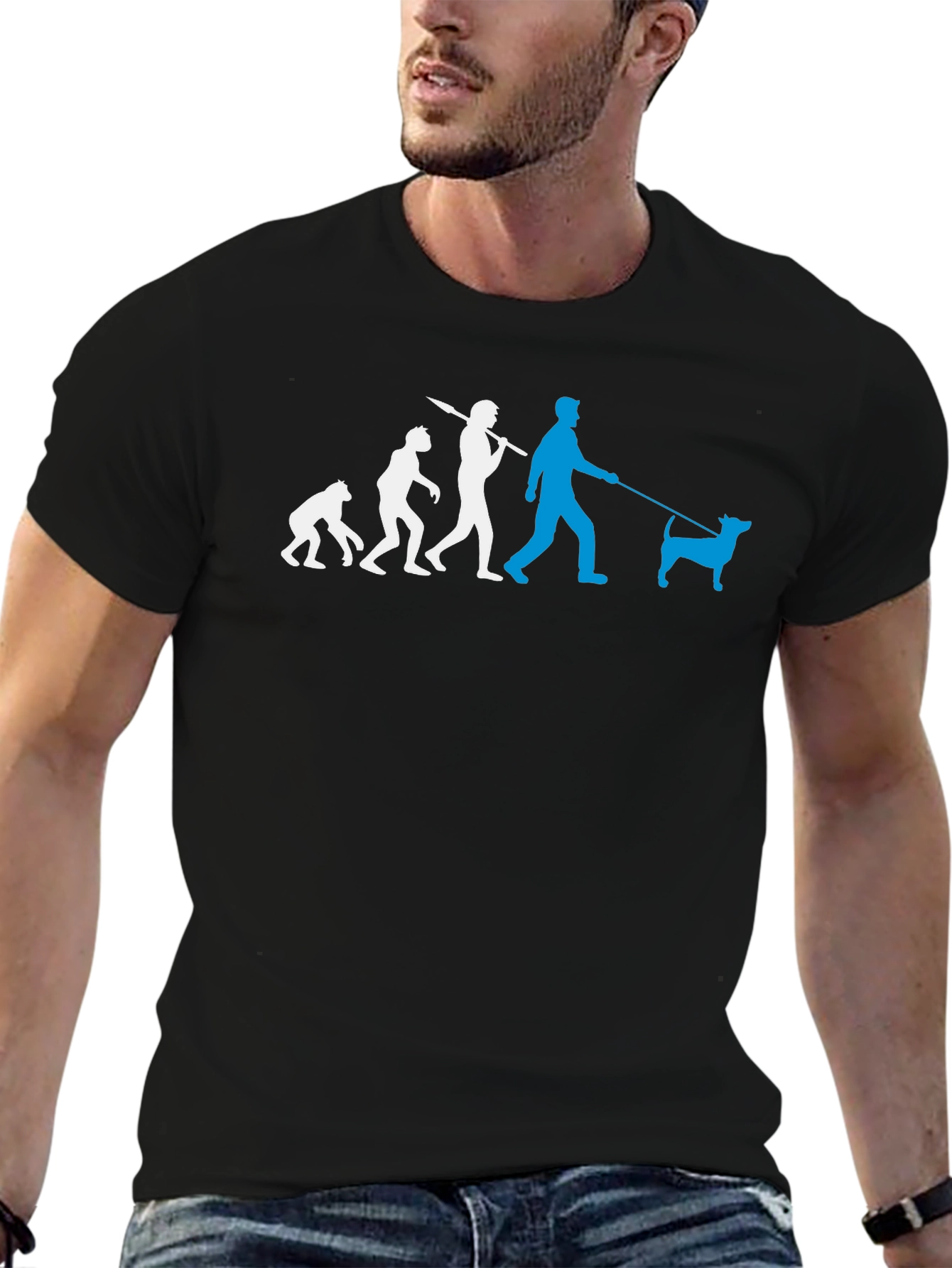 Evolution of Dog Walker T-Shirt