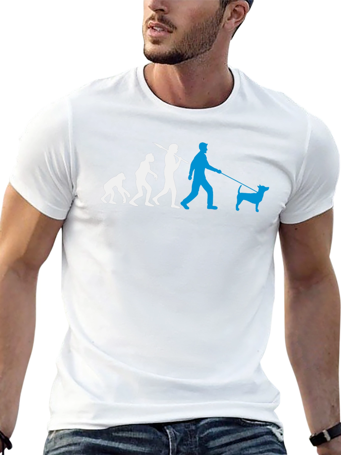 Evolution of Dog Walker T-Shirt