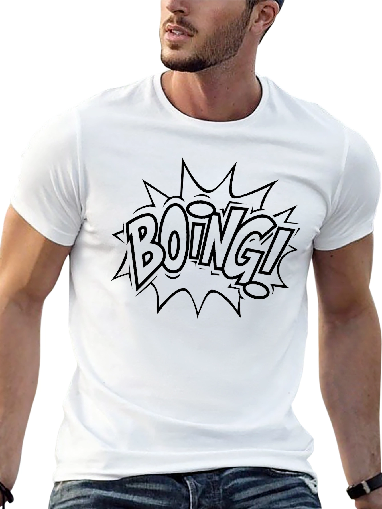 Boing Graphic T-Shirt - Comic Style Pop Art Tee