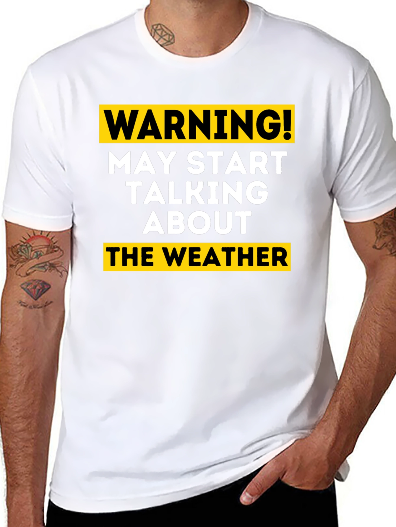 Warning May Start Talking About the Weather T-Shirt