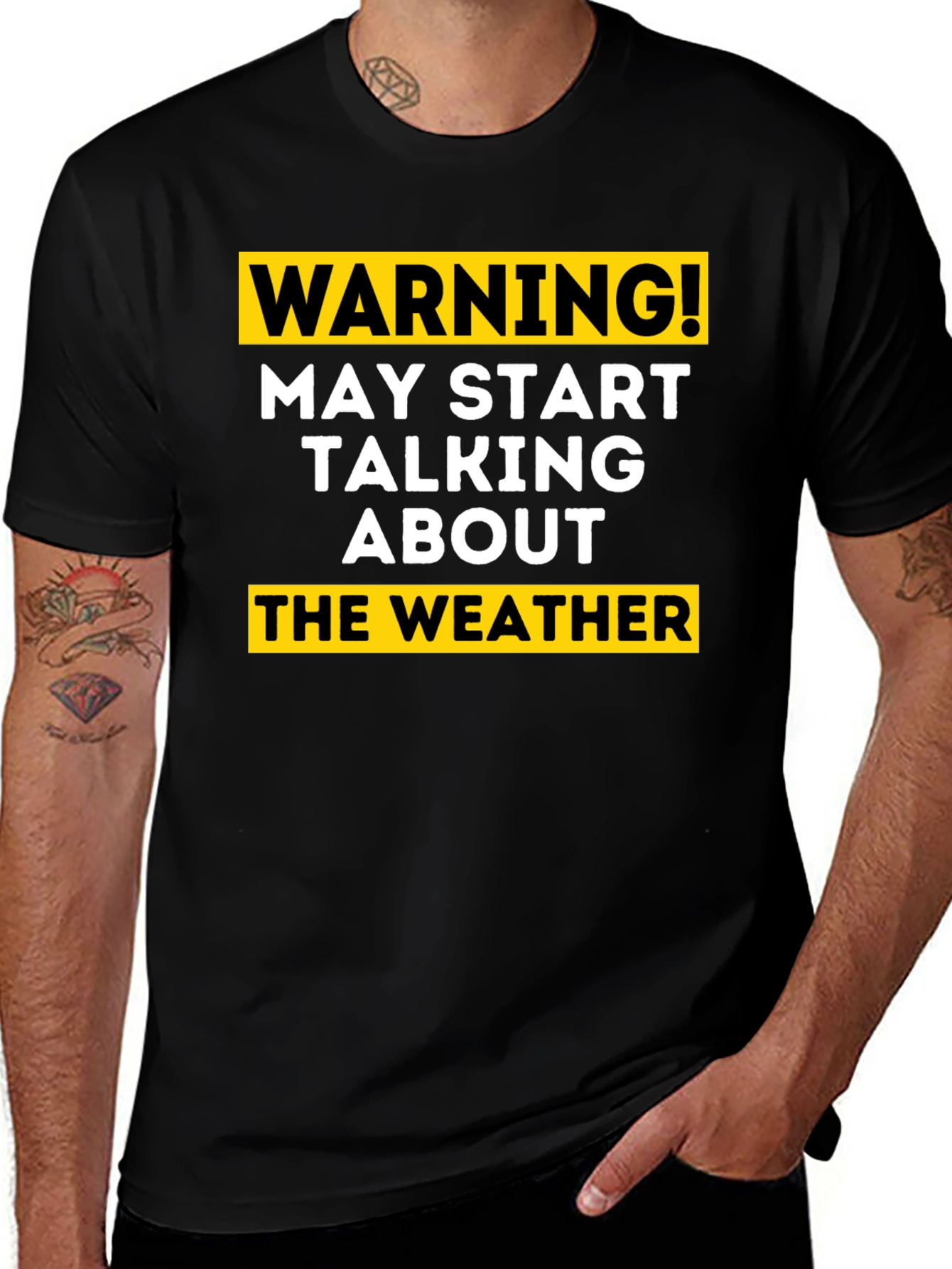 Warning May Start Talking About the Weather T-Shirt