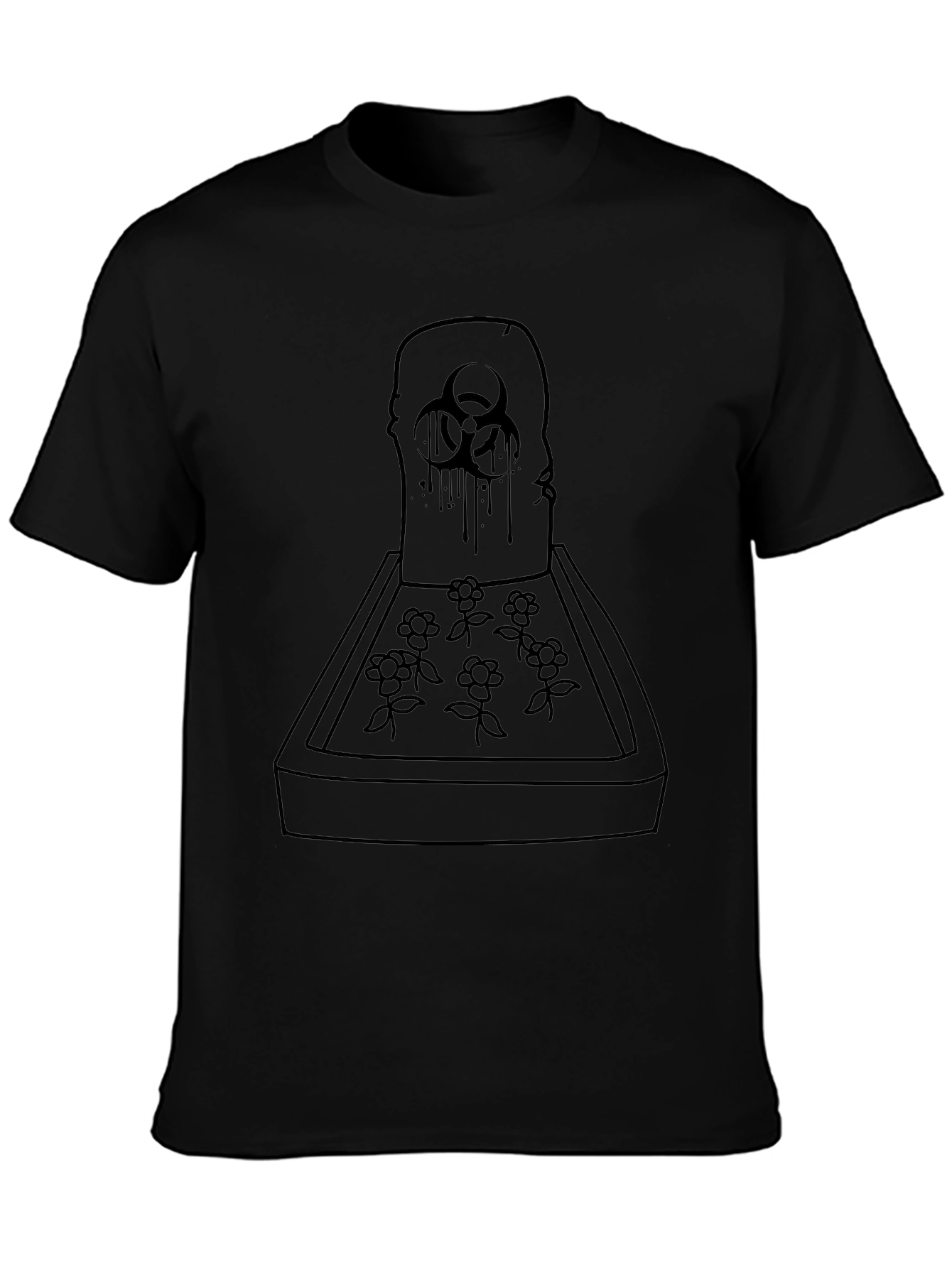 Biohazard Tombstone Graphic T-Shirt