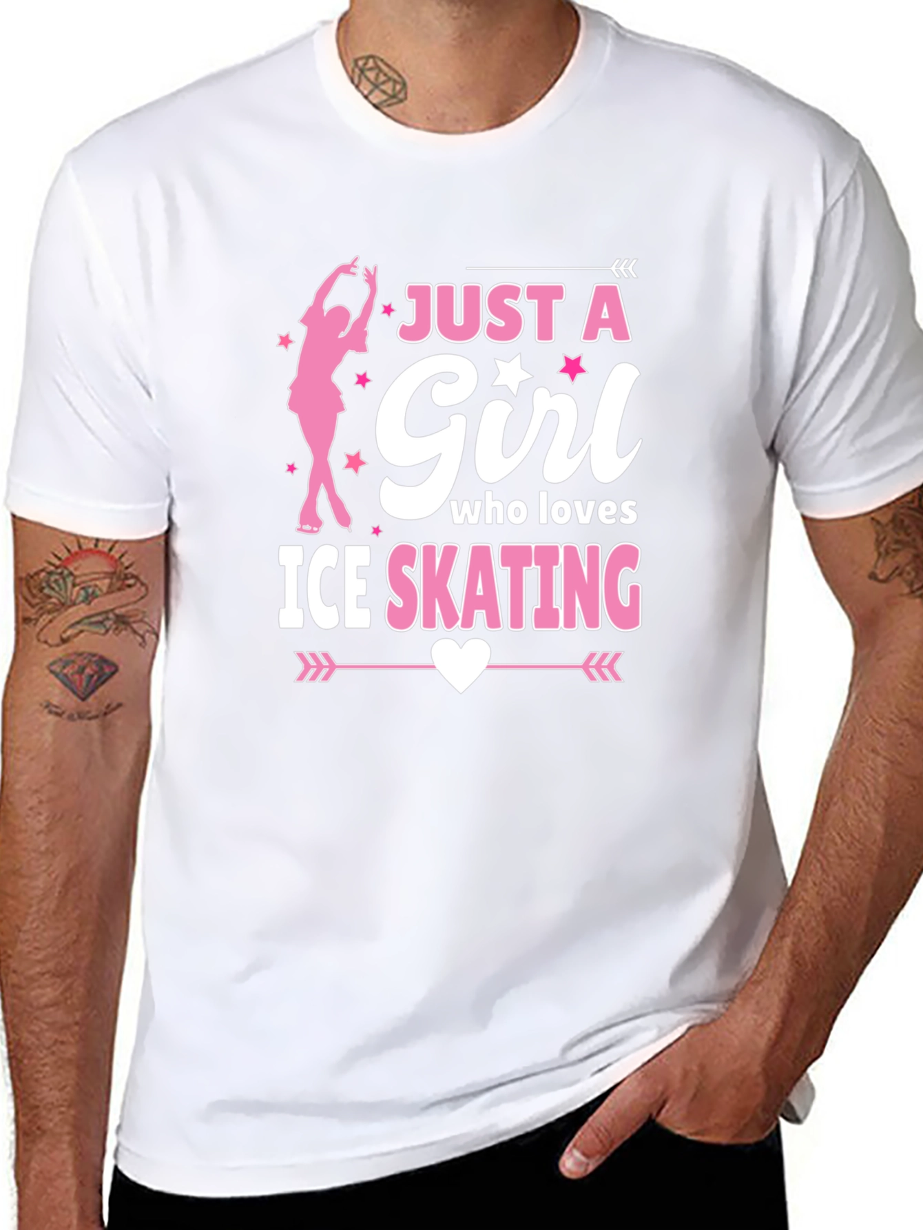 Girl Who Loves Ice Skating T-Shirt
