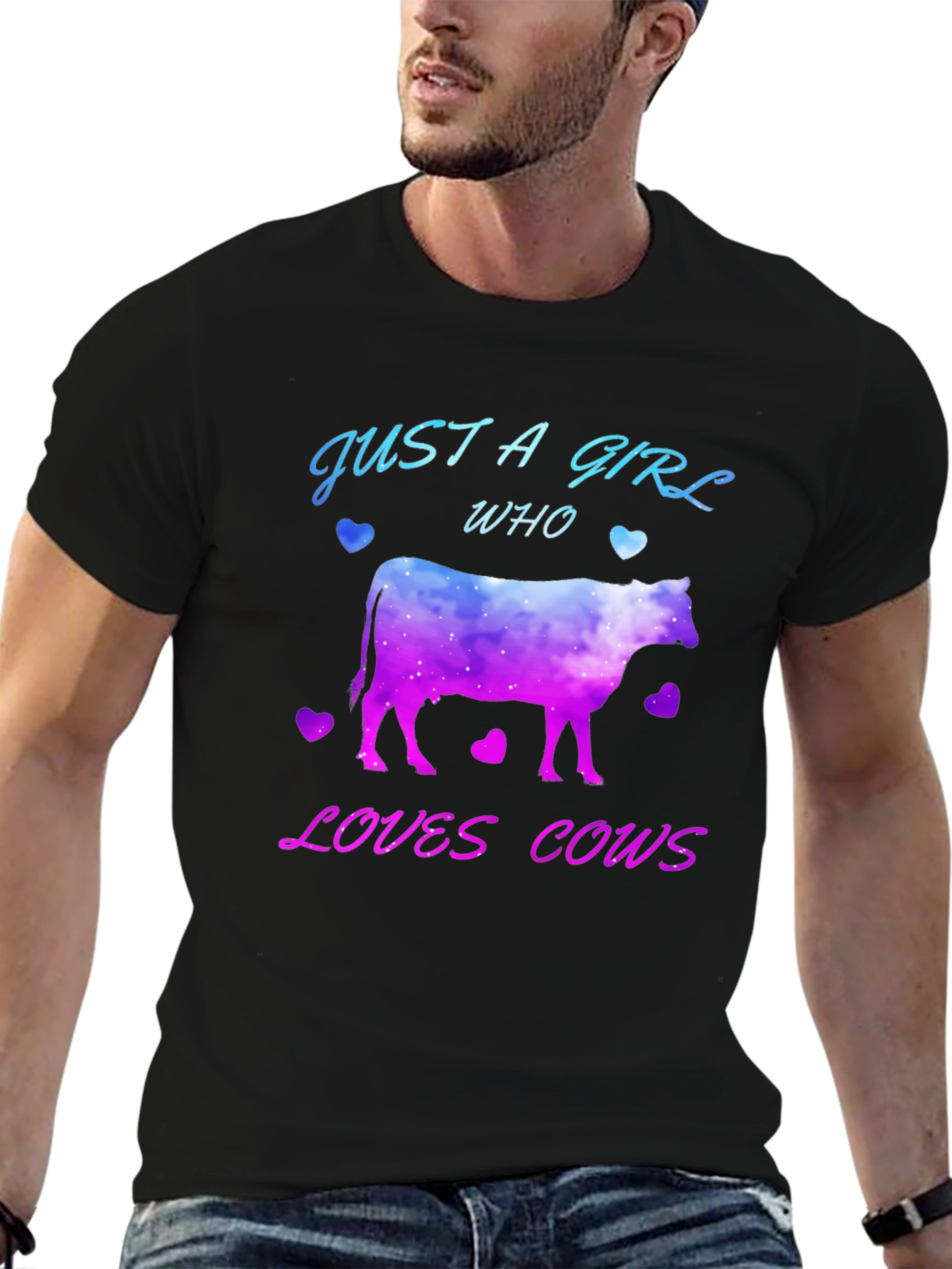 Just A Girl Who Loves Cows T-Shirt