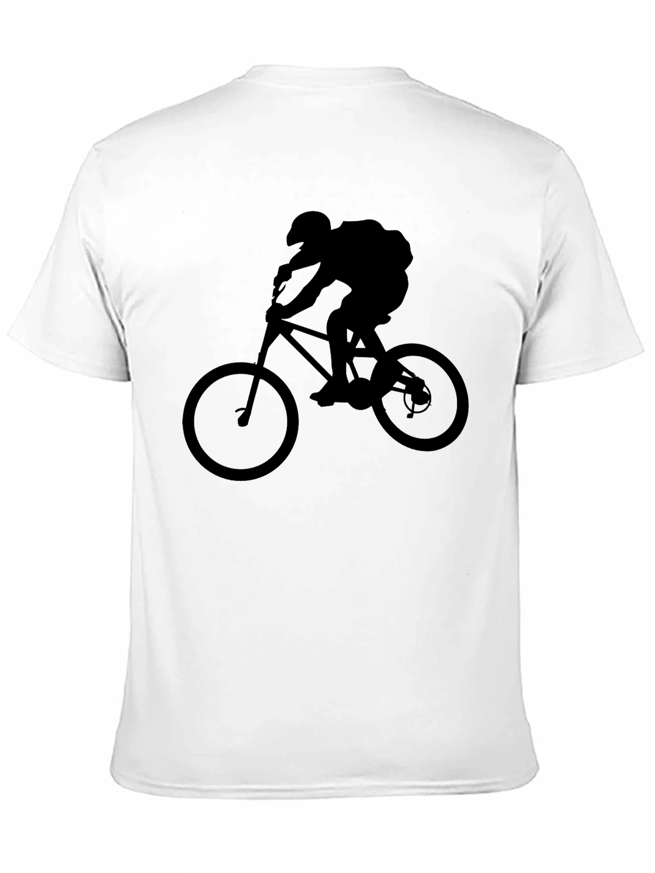 Mountain Bike Rider Graphic Tee - Black