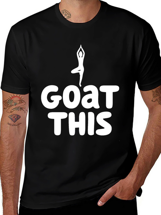 Goat Yoga Funny Black T-Shirt