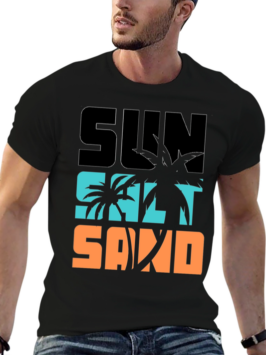 Sun Salt Sand T-Shirt - Beach Vibes Summer Tee