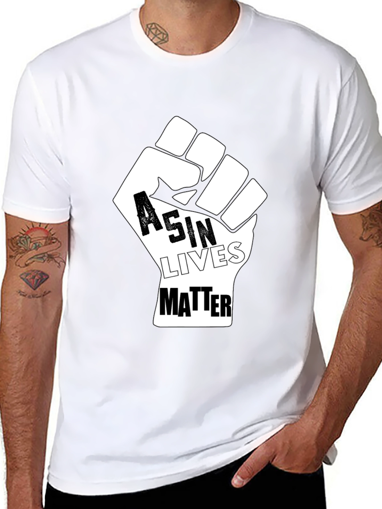 Asin Lives Matter Graphic Tee - Activism Shirt