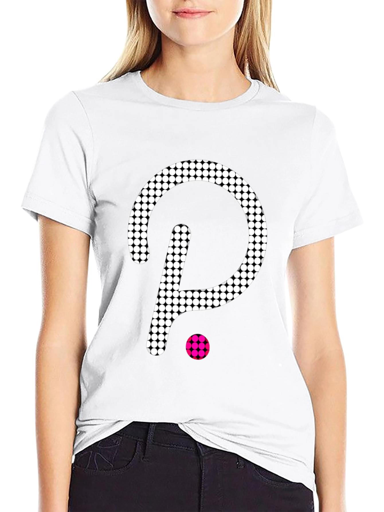 Dotted Logo Black T-Shirt