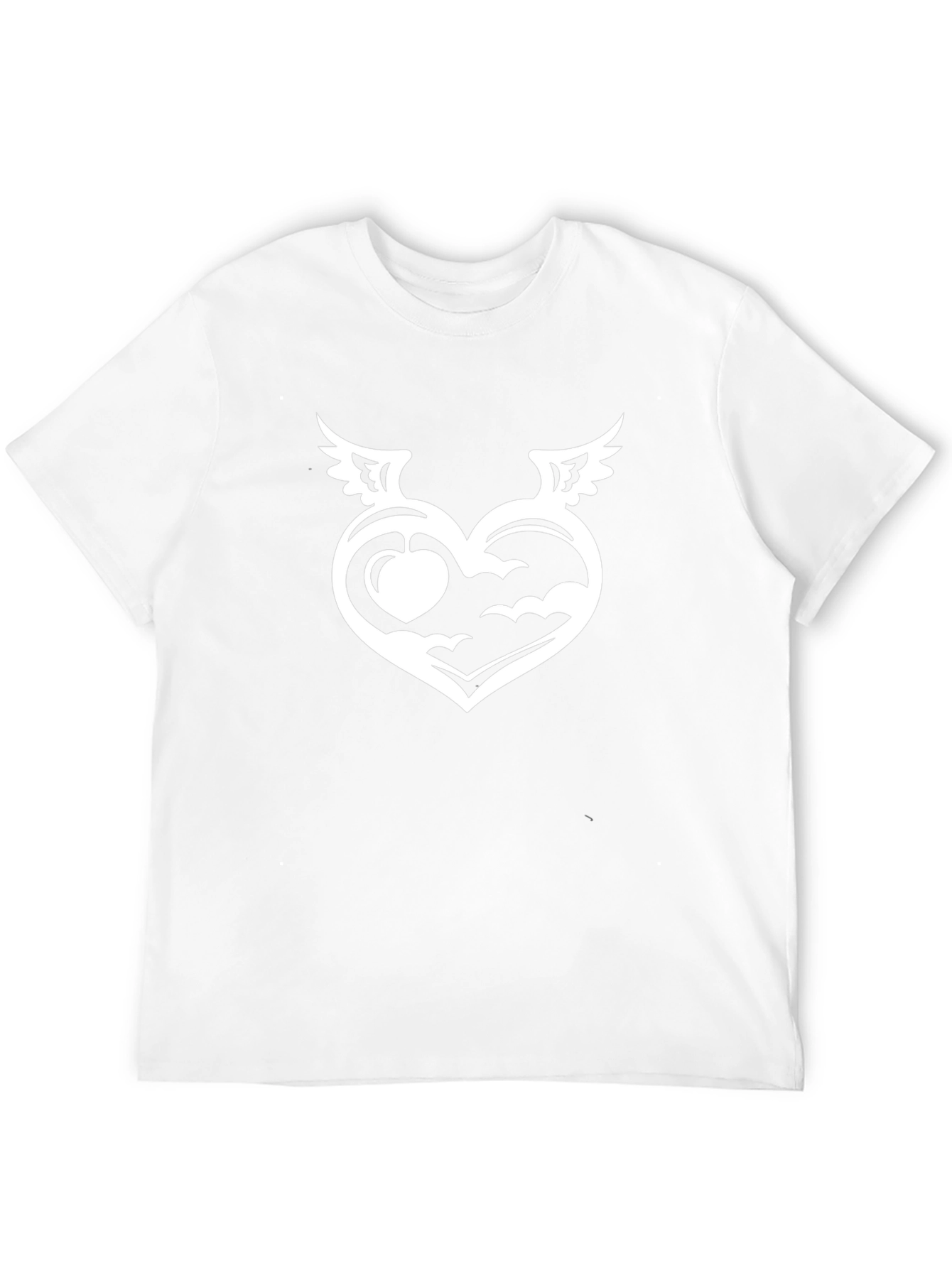 Heart Wings Graphic Black T-Shirt
