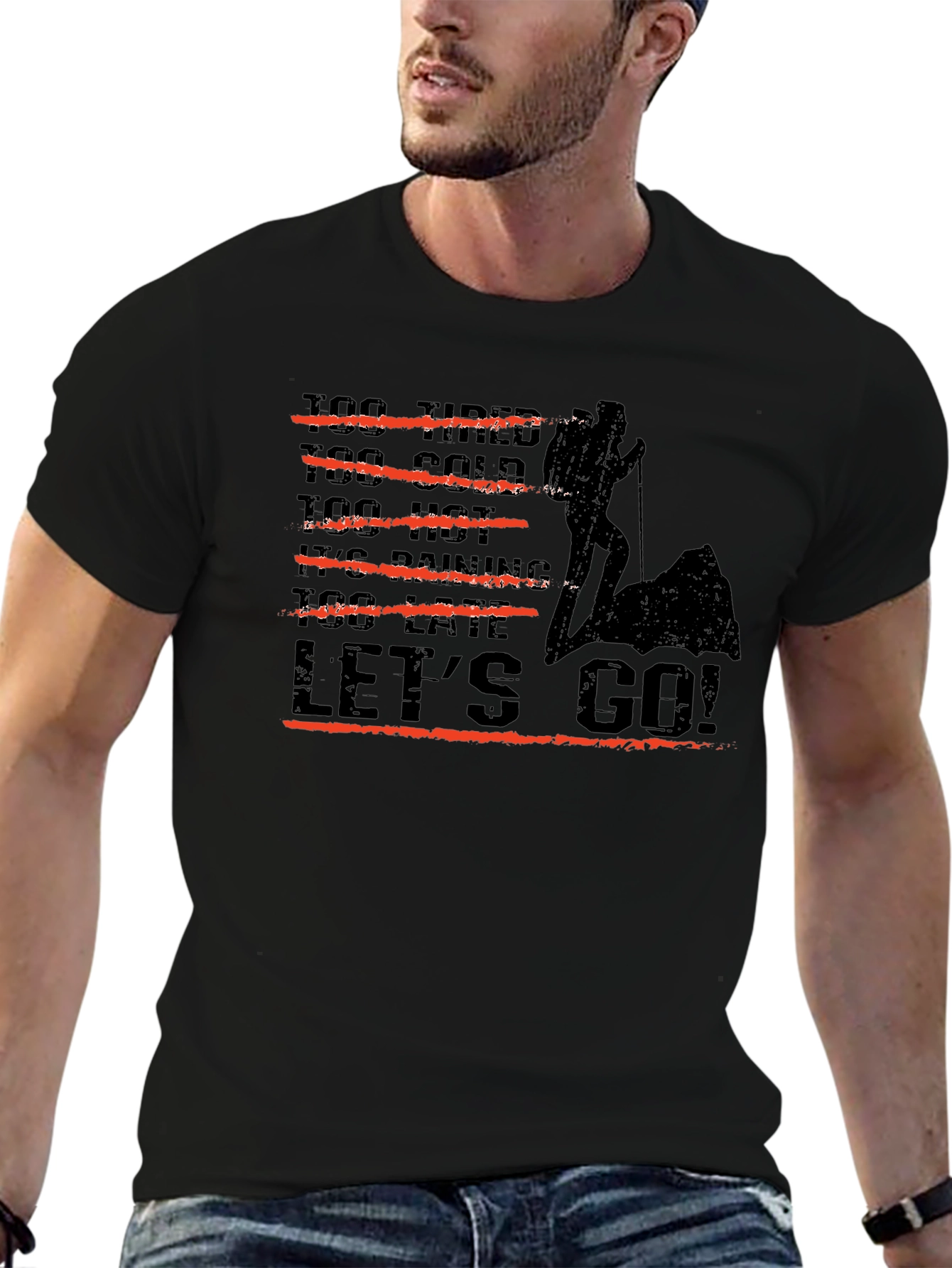 Hiker Graphic Tee - Lets Go Adventure T-Shirt