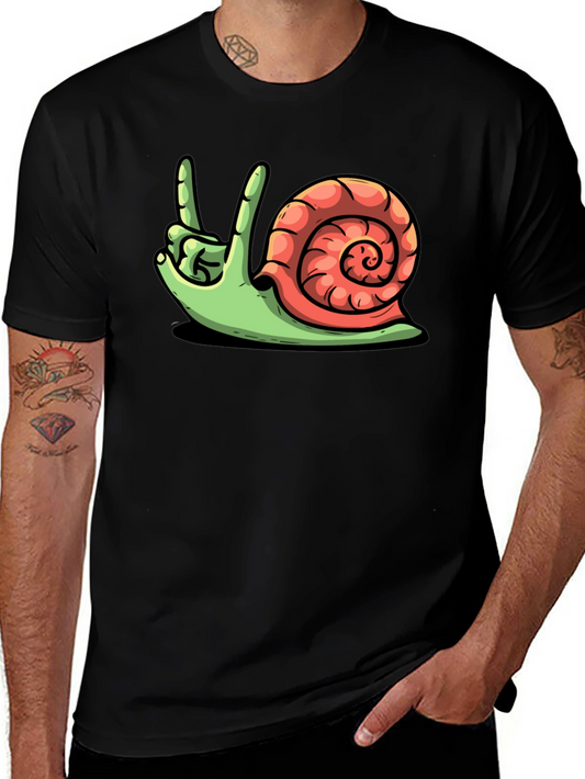 Rock On Snail Graphic T-Shirt