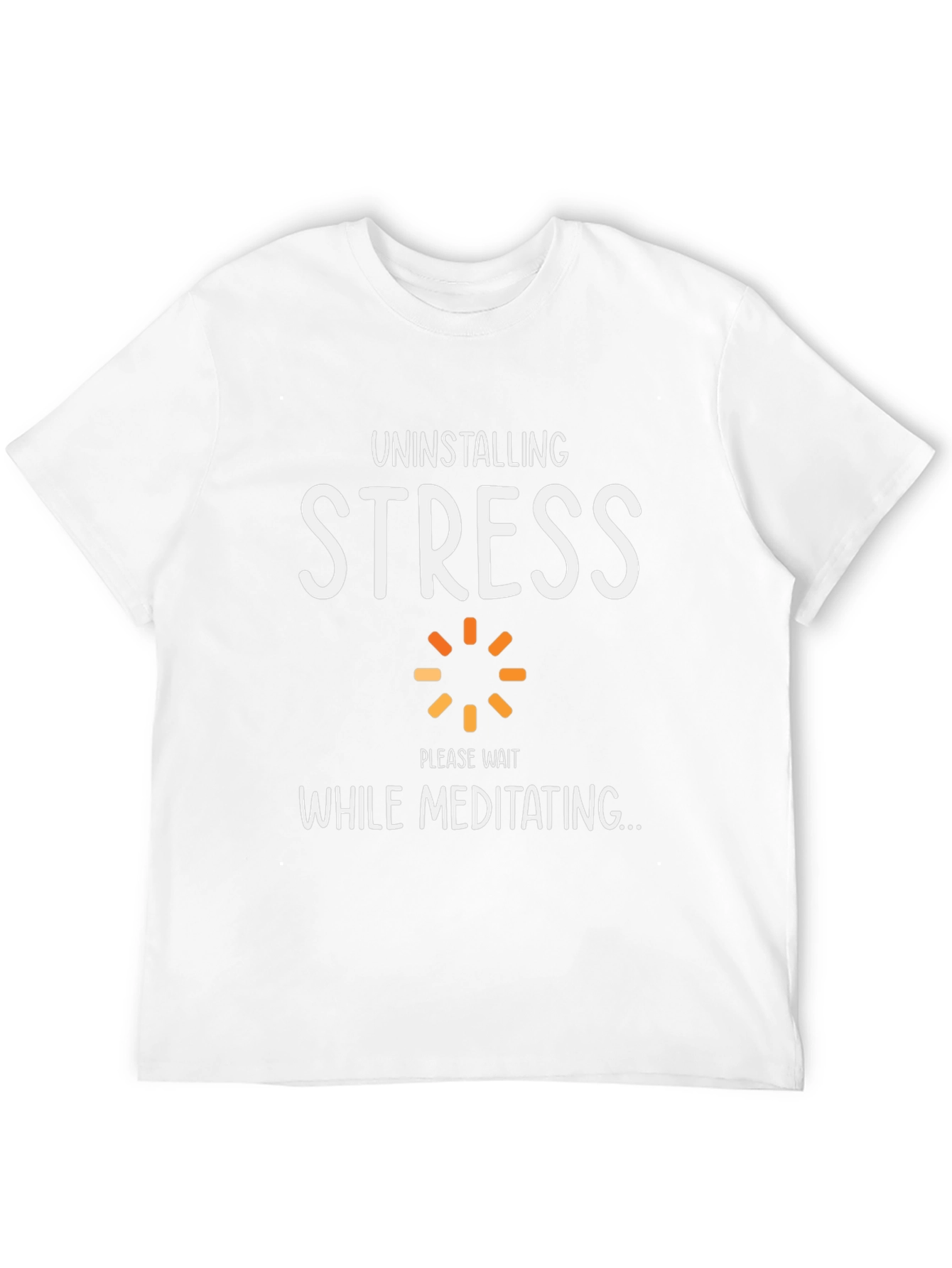Uninstalling Stress Meditating T-Shirt
