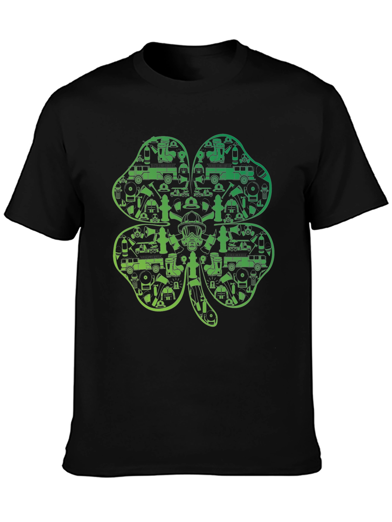 Firefighter Shamrock T-Shirt - St. Patricks Day