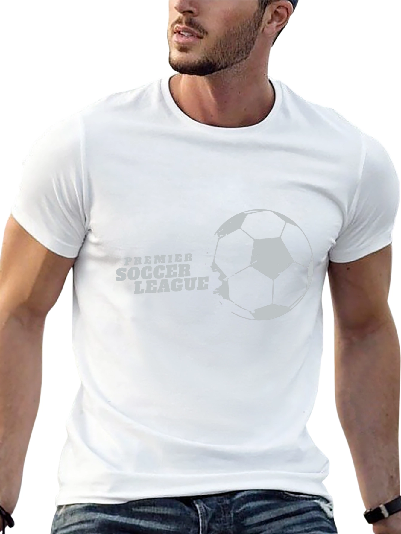 Premier Soccer League Black Graphic Tee