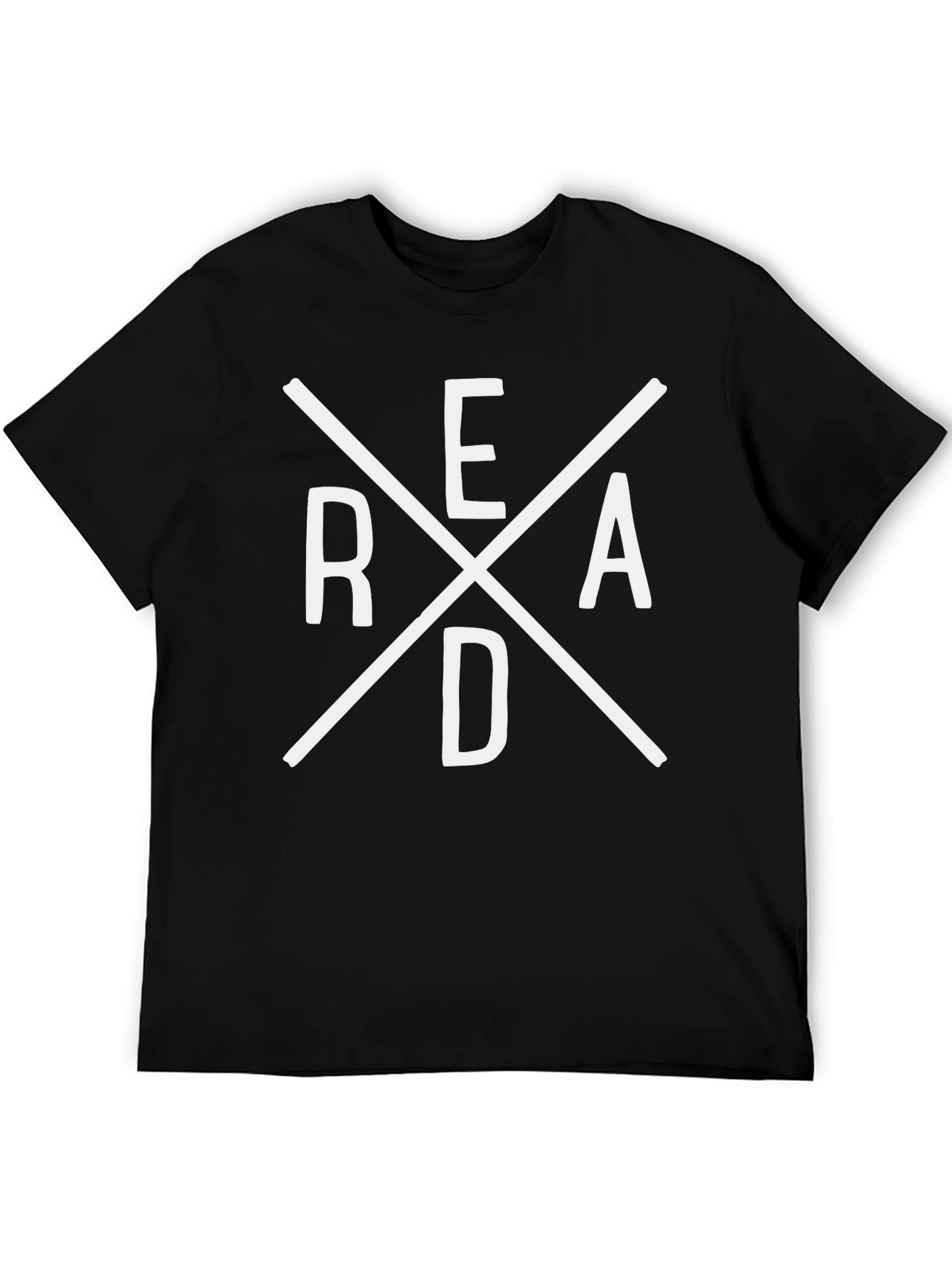 Read Book Graphic Tee - Black Unisex T-Shirt