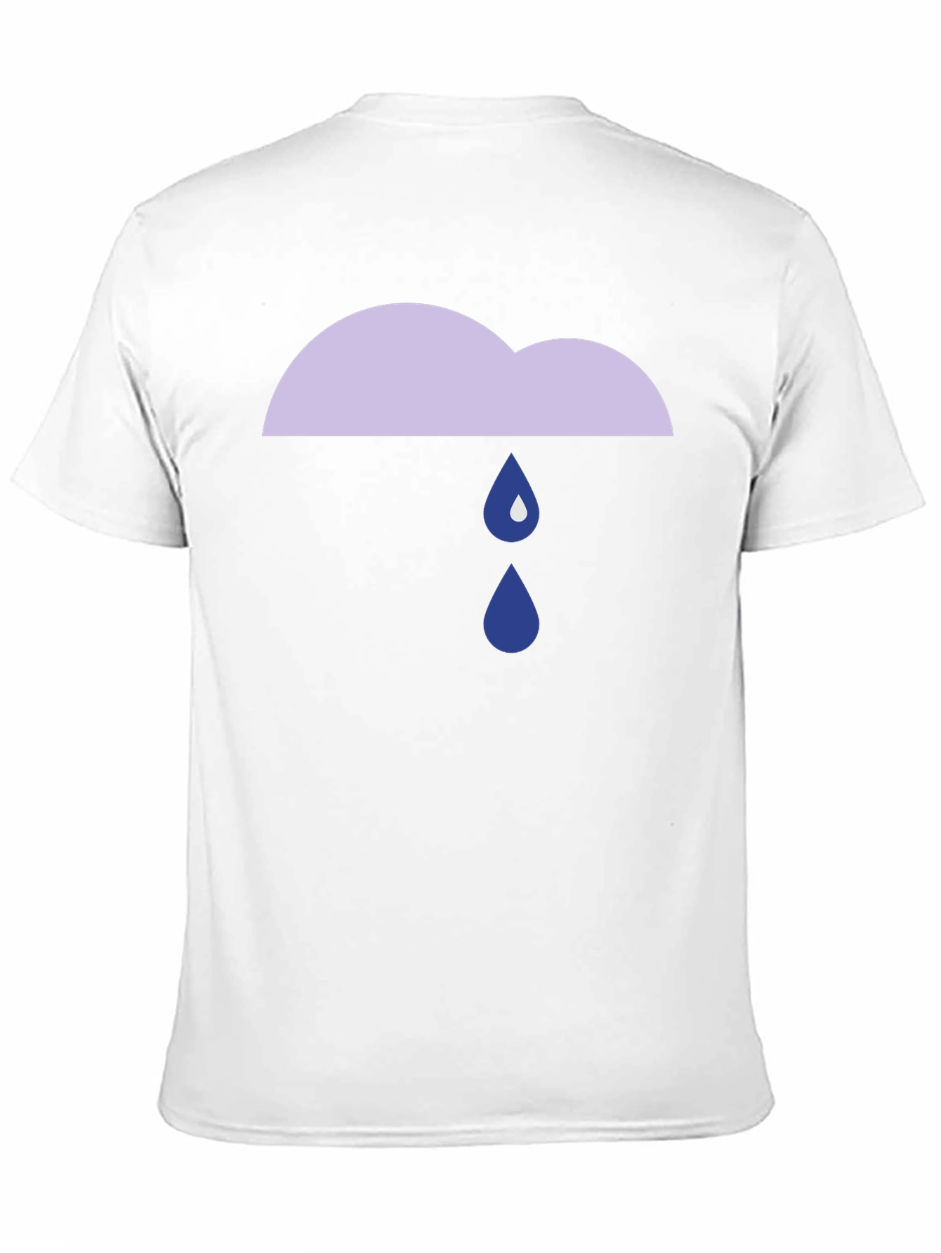 Rainy Cloud Graphic Tee - Black Cotton T-Shirt