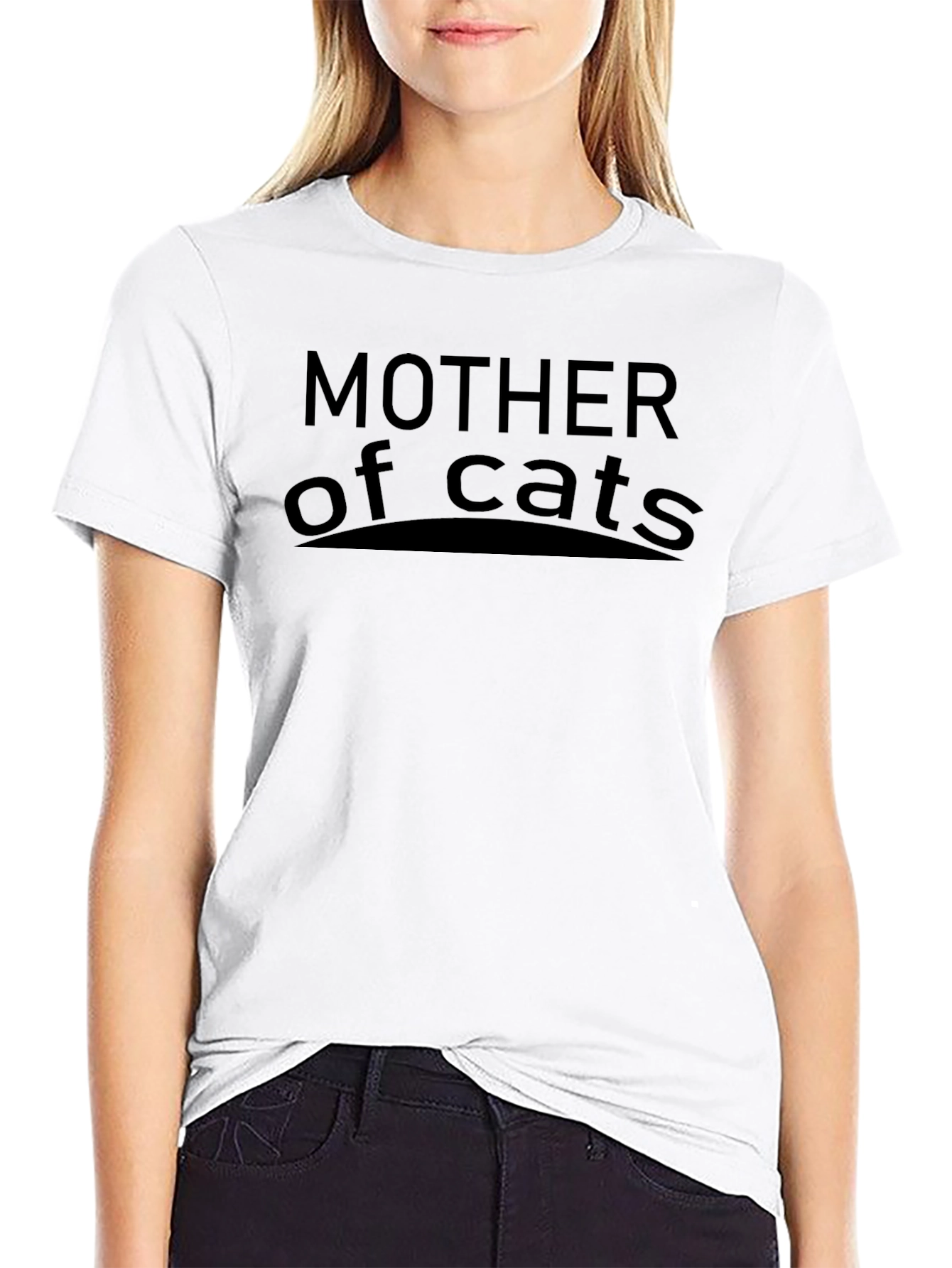 Mother of Cats T-Shirt - Black Graphic Tee