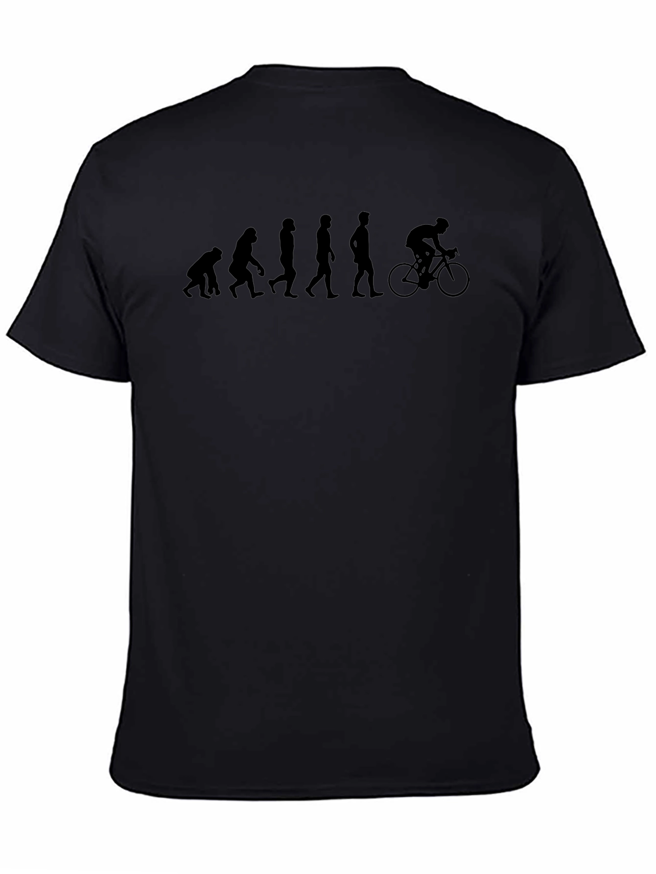 Evolution of Cyclist T-Shirt - Black