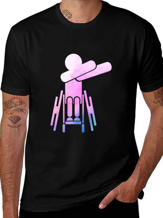 Dabbing Wheelchair Silhouette Graphic Tee