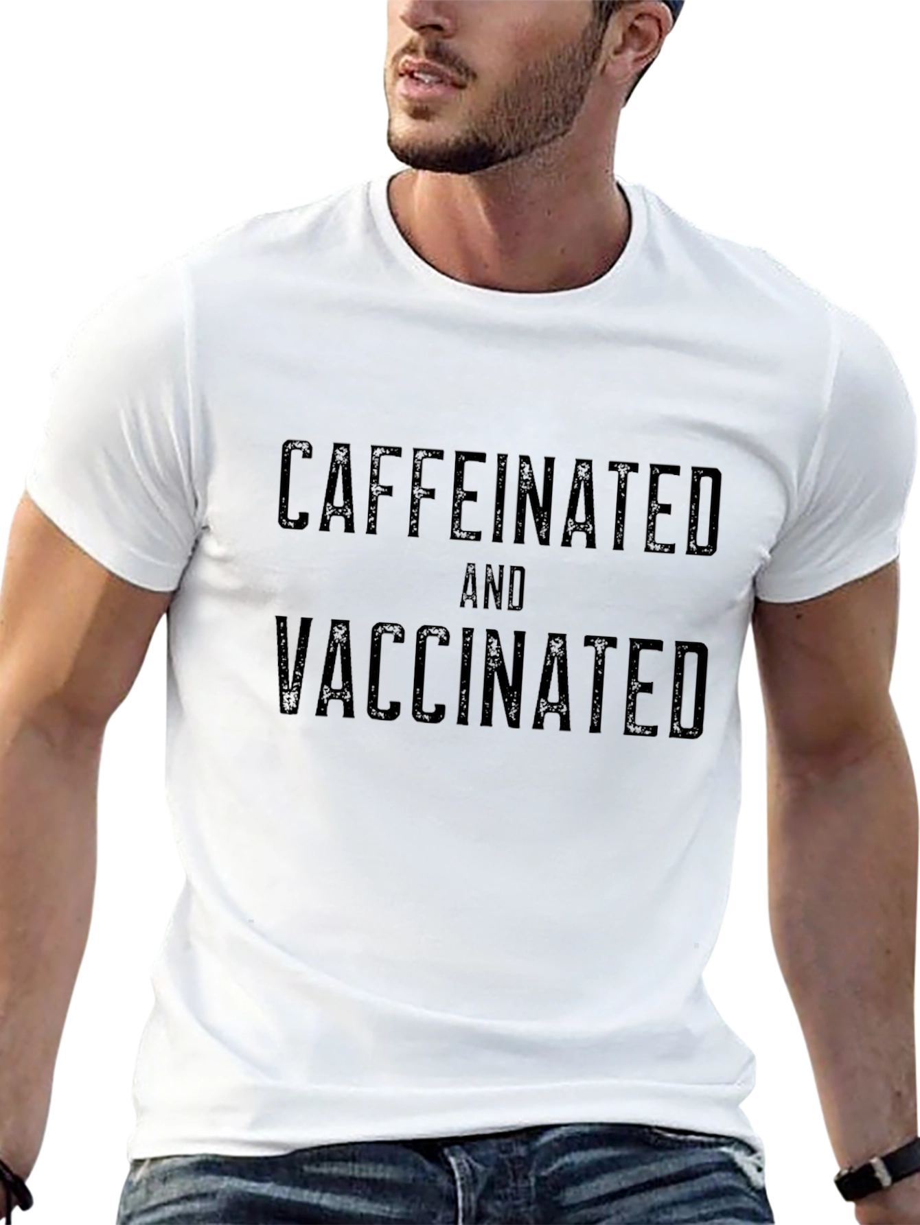Caffeinated & Vaccinated Graphic Tee