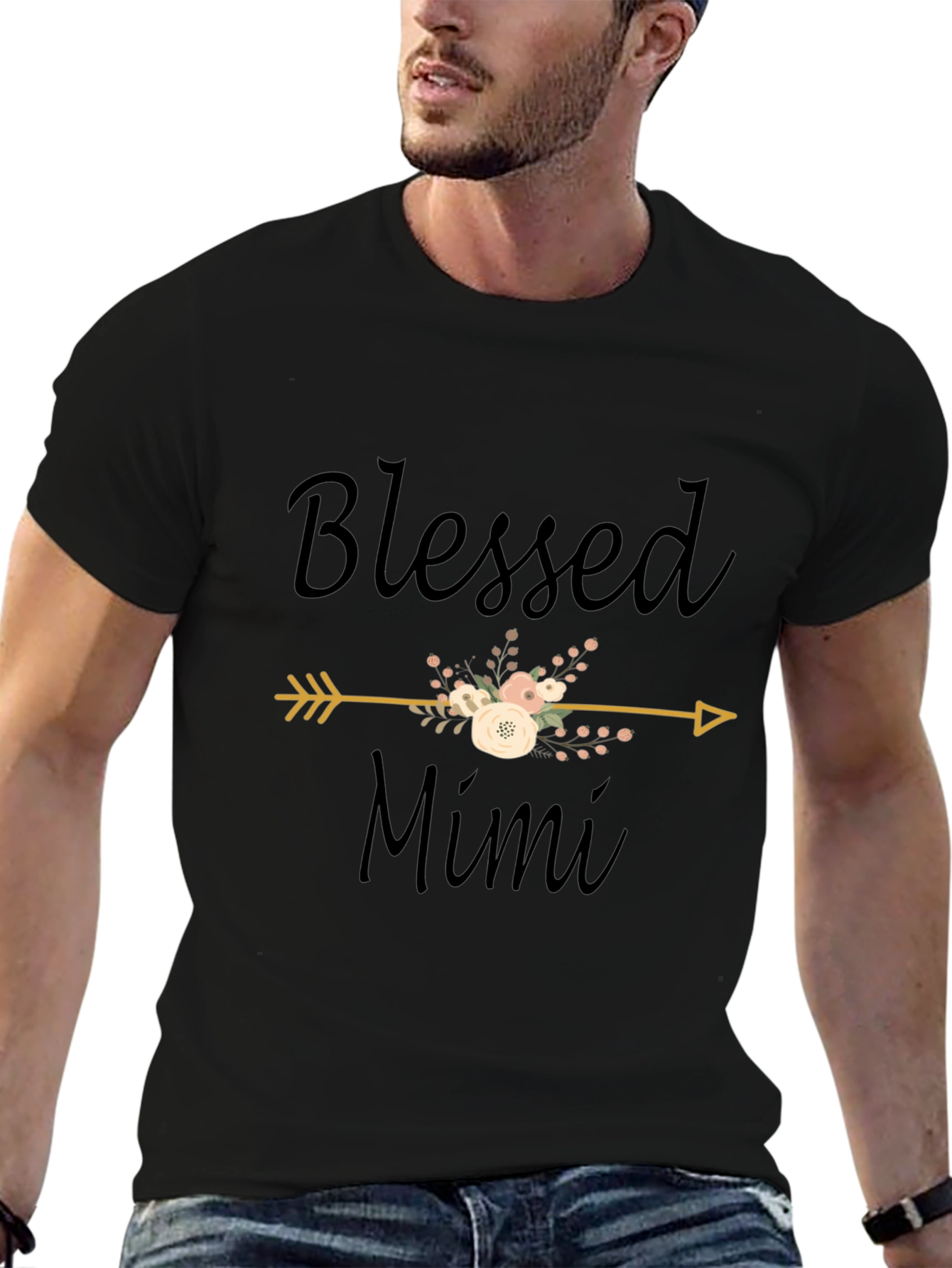 Blessed Mimi Graphic T-Shirt - Black