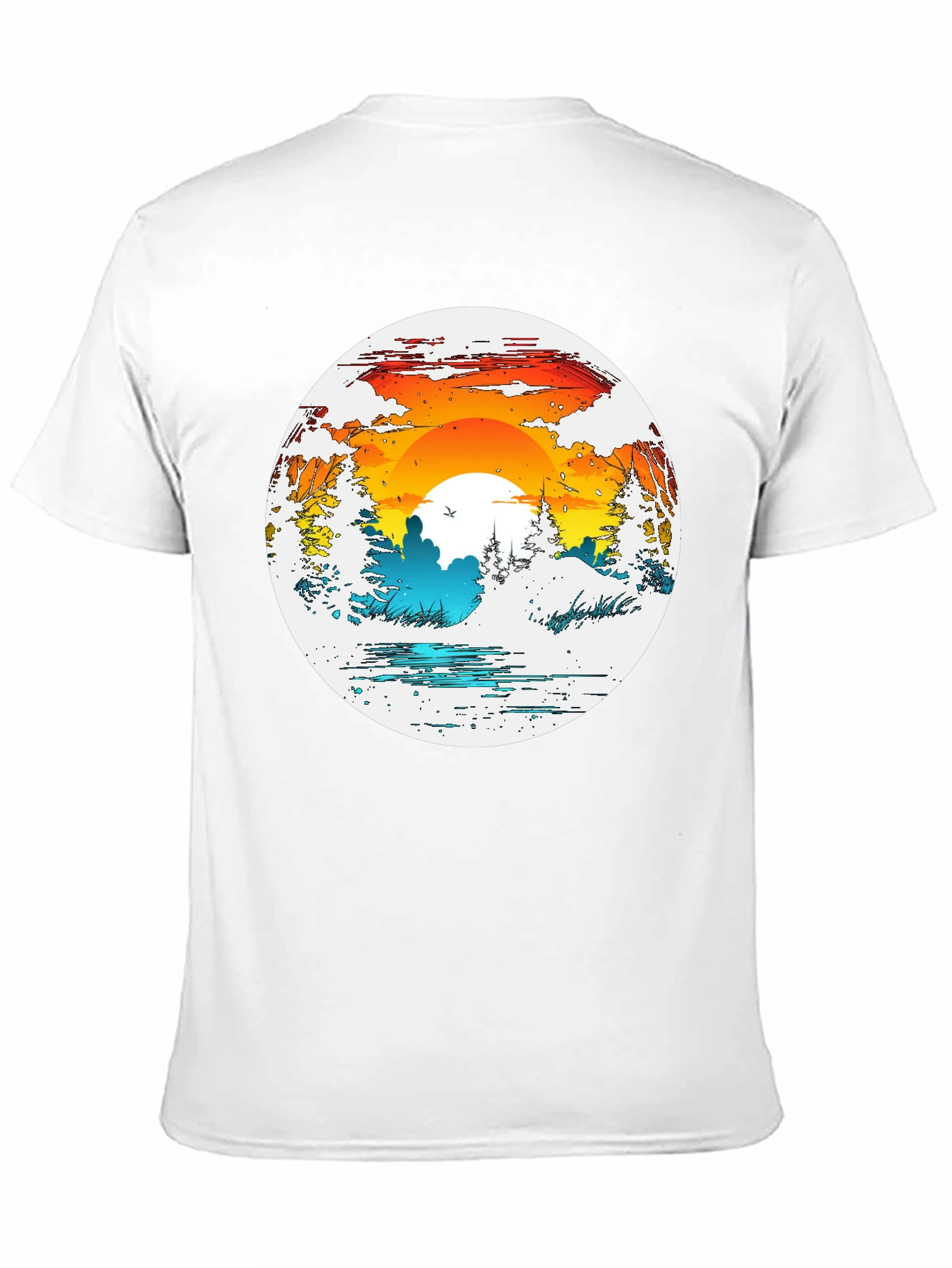 Nature Sunset Graphic T-Shirt