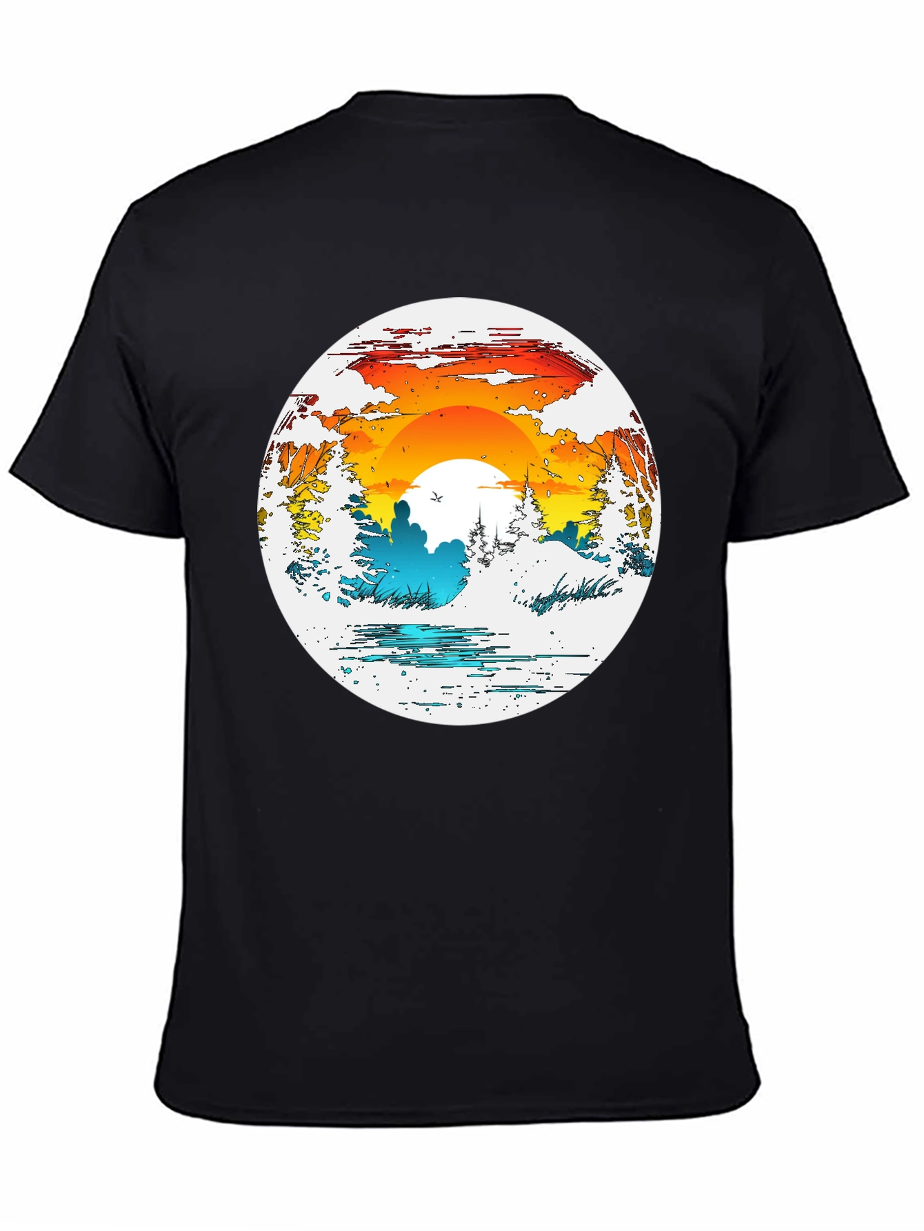 Nature Sunset Graphic T-Shirt