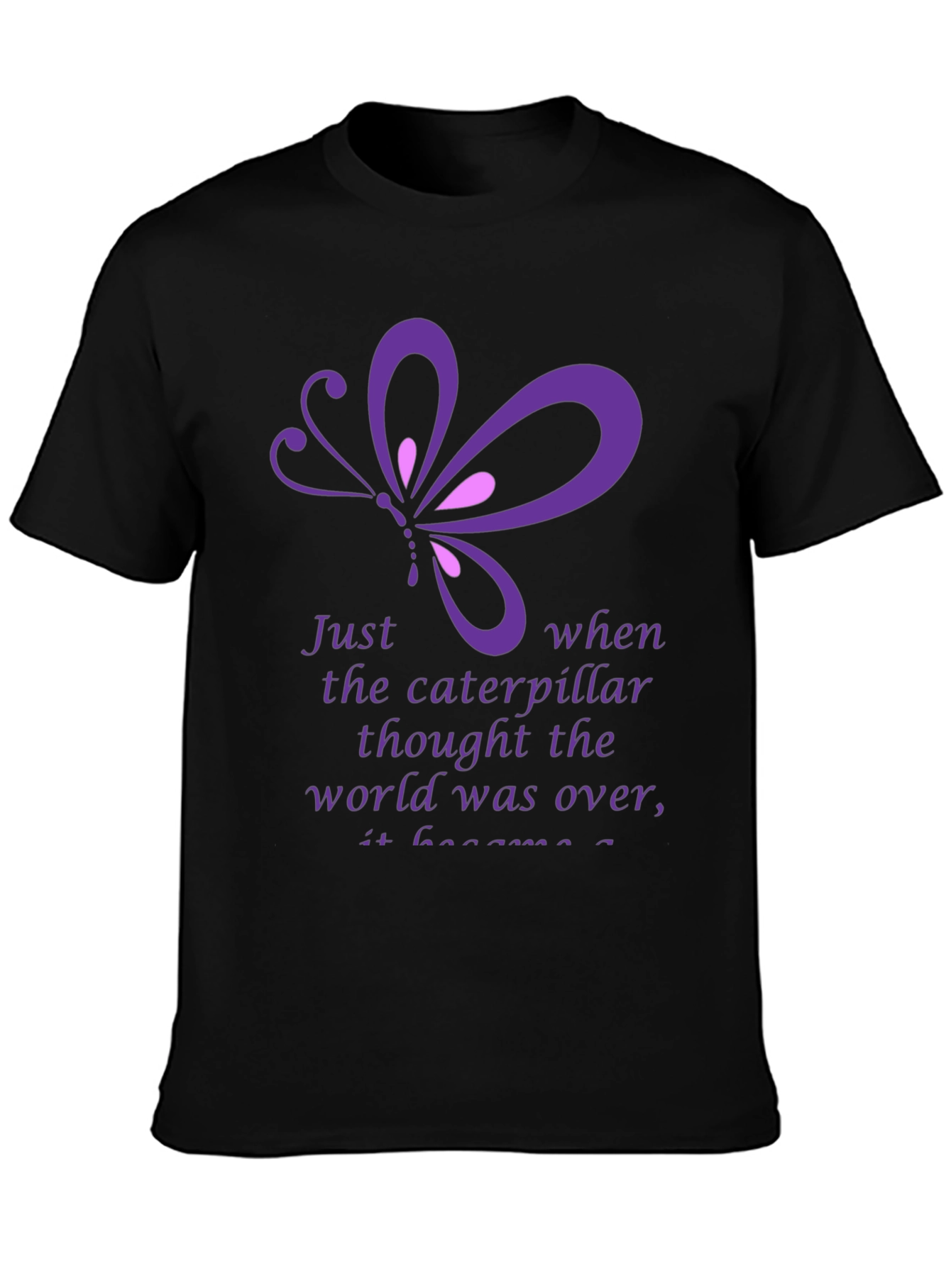 Butterfly & Caterpillar Inspirational T-Shirt