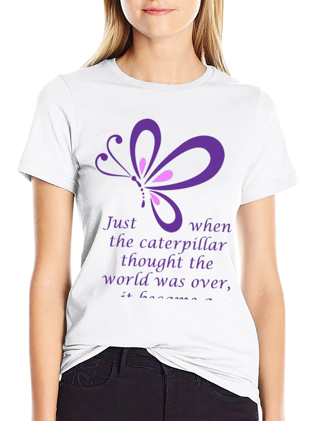 Butterfly & Caterpillar Inspirational T-Shirt
