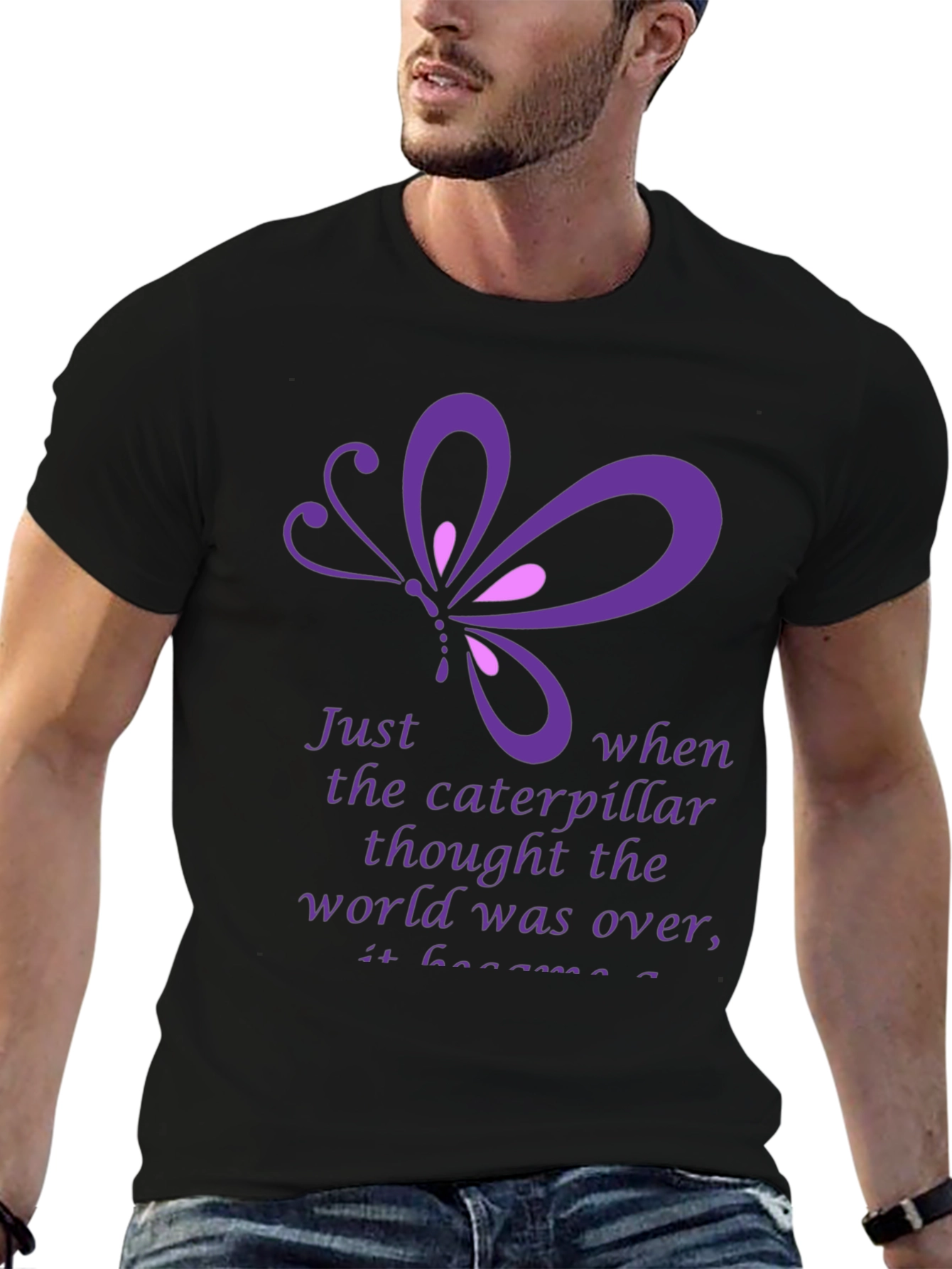 Butterfly & Caterpillar Inspirational T-Shirt